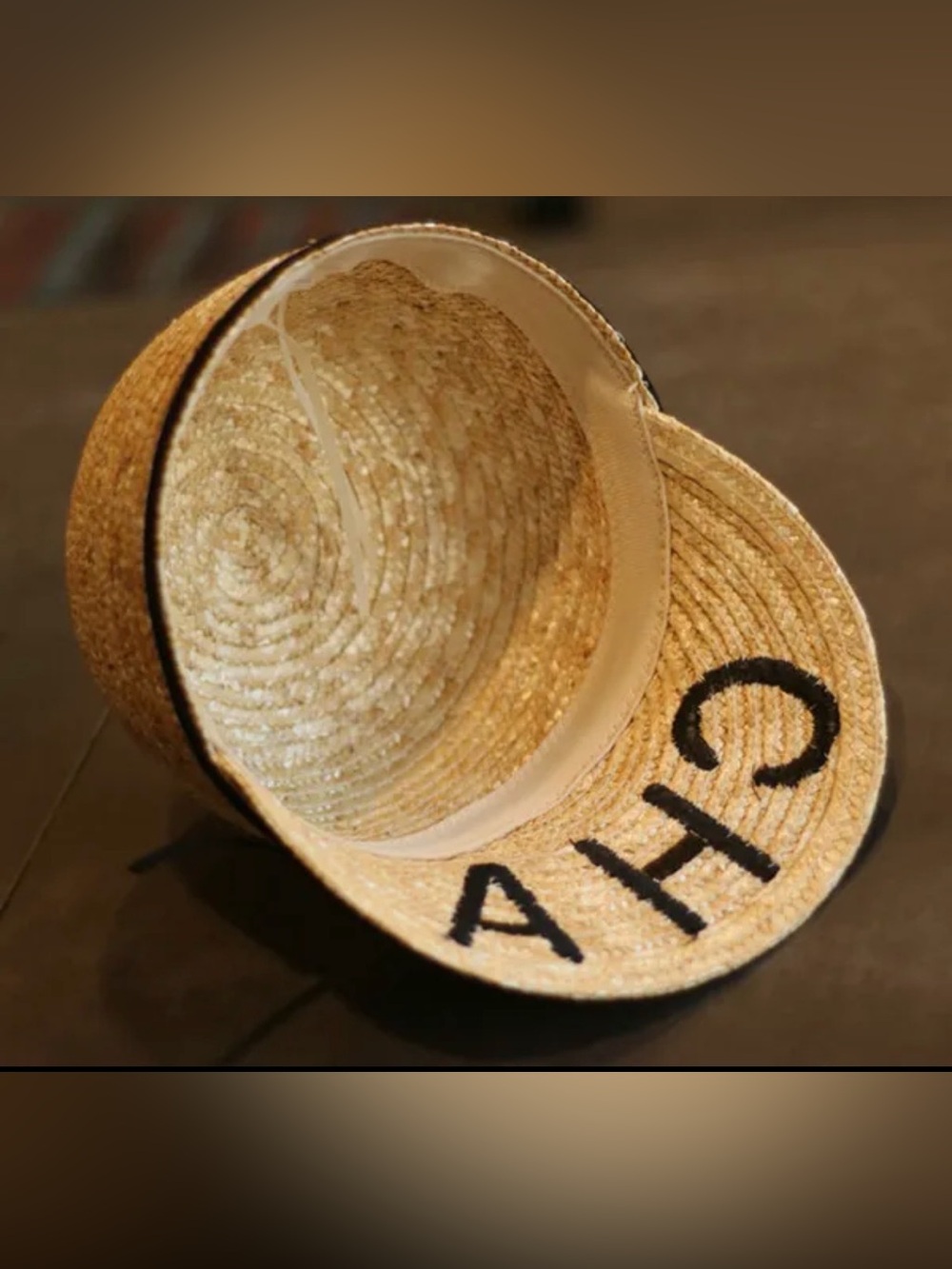 🆕 CHA Embroidered raffia Cap (read) - Picture 3 of 4